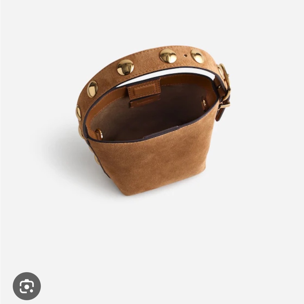 ISO Madewell Micro Suede Bucket Bag Cumin - Picture 2 of 6